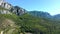 Aerial footage - Panoramic view of Verdun mountains. Alps in Provence, France