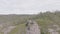 Aerial footage of sandstone rock formations near Lithgow in regional Australia