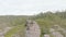 Aerial footage of sandstone rock formations near Lithgow in regional Australia