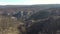 Aerial footage showing the affects of bushfire in The Blue Mountains in regional Australia