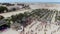 Aerial footage showing people dancing and having fun on the beach of Cape Verde