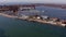 Aerial footage of Southsea Lock Lake Southsea