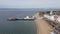 Aerial footage of Southsea Seafront with the elegant Pier