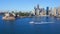 Aerial footage of Sydney Harbour