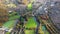 Aerial footage taken in the small town of Shipley in the City of Bradford, West Yorkshire, England showing the autumn colours of