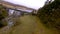 Aerial Fpv view of Grwyne Fawr Reservoir during winter months based in south wales black moutains