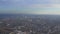 AERIAL: Frankfurt am Main from far away at Sunshine