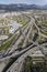 Aerial of Golden State 5 and 118 Freeway Interchange in Los Angeles