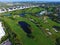 Aerial Golf course photo