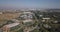 Aerial of Google HQ with solar panels on the roof in mountain view california