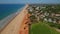 Aerial. Green golf courses and beaches Vale de Lobo.