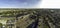 Aerial of the Haarlem train station with bus square