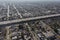 Aerial Harbor 110 Freeway South Los Angeles