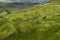 Aerial of Hardknott Roman Fort is an archeological site, the remains of the Roman fort Mediobogdum, located on the western side of