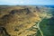 Aerial of Head-Smashed-In Buffalo Jump, Alberta