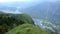 Aerial and high angle view on Bohinjsko jezero, Lake Bohinj and Stara Fuzina