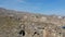 Aerial high angle view rocky coastline of Almeria