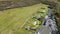 Aerial, High Angle View Of Skeet Shooting Grounds