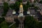 Aerial of Historic Cabell County Courthouse - Downtown Huntington, West Virginia