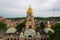 Aerial of Historic Cabell County Courthouse - Downtown Huntington, West Virginia