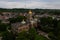 Aerial of Historic Cabell County Courthouse - Downtown Huntington, West Virginia