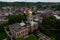 Aerial of Historic Cabell County Courthouse - Downtown Huntington, West Virginia