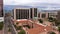 Aerial of historic Pima County Courthouse in Tucson, Arizona, USA