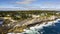 Aerial hyperlapse of Pemaquid Point Light