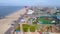 Aerial hyperlapse video Brooklyn Beach