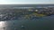 Aerial hyperlapse video Castillo de San Marcos Spanish fort St Augustine Florida USA