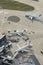 Aerial image Air France Planes at Orly Airport terminals