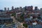 Aerial image boston waterfront district