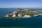 Aerial image of Fisher Island Miami Beach FL, USA