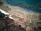 Aerial image of L`Anse aux Meadows, Newfoundland, Canada