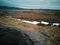 Aerial image of L`Anse aux Meadows, Newfoundland, Canada