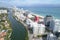 Aerial image of Miami Beach condominiums