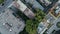 Aerial image of Montreal during a hazy summer day looking down