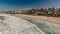 Aerial image of ocean waves on a Kings beach, Caloundra