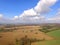 Aerial image over the Sussex countryside in Spring.