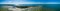 Aerial image panorama Tampa Florida Sunshine Skyway