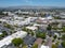 Aerial image, Petaluma, California historic downtown