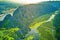 An aerial image of the Reserve, very famous for its natural for its  lagoons, mountains, abundant vegetation carpet and wild bird