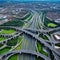 Aerial image of Spaghetti Junction in United