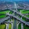 Aerial image of Spaghetti Junction in United