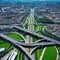 Aerial image of Spaghetti Junction in United