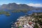 Aerial image of Tofino, BC, Canada