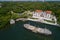 Aerial image of Villa Vizcaya Museum and Gardens Brickell Miami