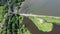 Aerial of Inch isalnd and parts of the Wildfowl Reserve Looped Walk