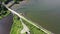 Aerial of Inch isalnd and parts of the Wildfowl Reserve Looped Walk