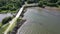 Aerial of Inch isalnd and parts of the Wildfowl Reserve Looped Walk